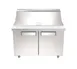 Hubert 136224 47" 2-Door Mega Top Sandwich and Salad Prep Table, 18 Pans, Stainless Steel 1 image