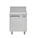 Hubert 77009 27" 1-Door Mega Top Sandwich and Salad Prep Table, 9 Pans, Stainless Steel 1 image