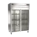 Omcan USA 50119 32" 2-Glass Door Reach-In Refrigerator, 43.1 cu. ft., Stainless Steel, Top Mounted 1 image