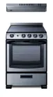 Summit REXH24RSS Electric Range & Convertible Hood Set, 24"W 1 image