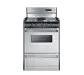 Summit TEM630BKWY Electric Range, 24"W, Digital Clock, Black Exterior Finish 1 image