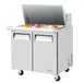 Turbo Air EST-36-15-N6-V 36" Two Section Mega Top Sandwich Prep Table 1 image