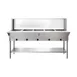 Koolmore KM-OWS-5SG 72" Electric Steam Table with Undershelf and Sneeze Guard, (5) Open Wells 1 image