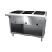 NBR Equipment HT-3SW-240B 44" Hot Food Table Enclosed Open Storage Base, (3) Sealed Wells 1 image