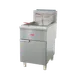 Omcan USA 48639 21" Floor Model Gas Deep Fryer, Split Pot, LP gas, 80 Ibs Fat Capacity, 120.000 BTU 1 image