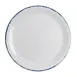 Steelite 7068MM304 Coupe Plate, 10" Blue Dapple Round Melamine, Dishwasher Safe - 1 Dozen 1 image