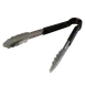 Carlisle 60756003 Spectrum Utility Tongs – 9-1/2" Stainless Steel, Black Dura‑Kool Handle, Spring Hinge 1 image