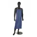 Carlisle 614DVA-BL Dishwashing Apron, 36" x 43", 8 mil Vinyl, Blue, No Pockets, Braided Ties 1 image