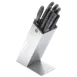 Dexter 20323 6P Set: 12" Sharp/Slicer, 10" Chef, 9" Off, 6" Util, 3‑1/4" Paring, Steel Block - Set 1 image