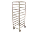 Omcan USA 13500 Mobile Full Size End Load Pan Rack w/ (10) 18" x 26" Pan Capacity, Curved Top 1 image