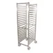Omcan USA 23834 Stainless Mobile Full Size End Load Pan Rack w/ (20) 18" x 26" Pan Capacity, Square Top 1 image