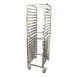 Omcan USA 23857 Stainless Mobile Full Size End Load Pan Rack w/ (20) 18" x 26" Pan Capacity, Curved Top 1 image