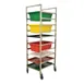 Omcan USA 27542 Stainless Steel Mobile Full Size Universal Pan Rack w/ (10) 18" x 26" Pan Capacity  1 image