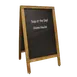 Omcan USA 31396 Chalk Board, Mahogany Frame, 20" Width X 34" Height, Chalks, Markers & Eraser 1 image