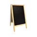 Omcan USA 31398 Chalk Board, Natural Wood Frame, 20" X 34" Chalkboard, Chalks, Markers & Eraser 1 image