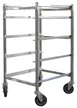Omcan USA 31755 Stainless Steel Mobile Full Size Universal Pan Rack w/ (5) 18" x 26" Pan Capacity  1 image