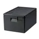 Omcan USA 44549 Insulated Food Carrier, Top Loading, 28L, Black Polypropylene 1 image