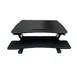 Omcan USA 44560 Ergonomic Sit & Stand Desk Platform, Adjustable Height 19-11/16", 35.43"W x 7.5"D, Black, Retractable Keyboard Tray 1 image