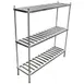 Omcan USA 44613 Aluminum Keg Rack w/ (4) Keg Capacity - 42"W X 20"D 1 image
