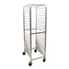 Omcan USA 48059 Aluminum Mobile Full Size Pan Rack w/ (20) 18" x 26" Pan Capacity, Curved Top 1 image