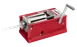 Omcan USA 48160 Trento Manual Sausage Stuffer, 7 lbs. Capacity, Stainless Steel, Horizontal, Red Enameled Steel 1 image