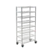 Omcan USA 48244 Aluminum Mobile Universal Rack w/ (8) 10" x 30" Platter Capacity  1 image