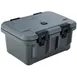 Omcan USA 80165 Insulated Food Transport Container, Top Loading, Gray Polypropylene, 6" D Pans 1 image