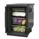 Omcan USA 80634 Insulated Food Carrier, Black Polypropylene, Stackable, 7.8" Pan Height 1 image
