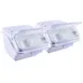 Omcan USA 80987 Ingredient Bin, 10 L White Plastic Tub with Hinged Cover, Scoops Included – 2/Set 1 image