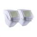 Omcan USA 80988 Ingredient Bin, 23.85 L White Plastic, Hinged Clear Cover, Scoops, Set - 2/Set 1 image
