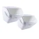 Omcan USA 80989 Shelf Ingredient Bin Set, 47.7L White Plastic Tub with Hinged Cover, Scoops – 2/Set 1 image