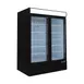 Ojeda USA RMH 40 47" 2-Section Glass Door Merchandiser Refrigerator in Black, 39.5 cu. ft. 1 image