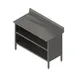 John Boos EBOS6R5-2436 Open Front Work Table with Mid-Shelf, Backsplash / 36"W X 24"D 1 image