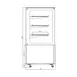 Marchia MH48-ST Heated Display Warming Case, 47.2”W X 26.9”D X 54.5”H 3 image