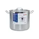 CAC China STKP-20 Stock Pot, 20 Qt., 11-3/4" X 10-1/4", Stainless Steel, With Lid - Set 1 image