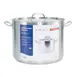 CAC China STKP-40 - 40-Qt Stainless Stock Pot, Induction Ready, 15-3/4" x 11-3/4", Lid, Set 1 image