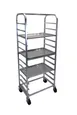 Channel 413AC Side Load Aluminum Bun Pan Rack, All-Welded, (12) 18" x 26" Pans, 5" Angle Spacing 1 image
