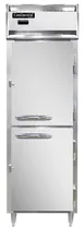 Continental DL1W-SA-PT-HD-SD-GD 1-Section Heated Holding Cabinet, 21 cu ft, Stainless Steel, Pass-Thru, Half-Height Glass & Steel Doors 1 image