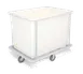 Forbes Industries 1181-B Steel Laundry Cart w/ 16 Bushel Capacity, 5" Wheels, Vinyl Bumper 1 image