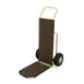 Forbes Industries 1555-CK Bellman's Handtruck w/ 23 1/2" Fold Up Dropnose, Wrap Around Carpet - Brushed Brass Tube 1 image