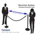 Forbes Industries 2758R-5-VB Crowd Control Stanchion Rope 2 image