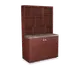 Forbes Industries 4437 Mobile Modular Mobile Back Bar w/ Himalayan Slate Countertop - 48"W x 24"D x 78"H 1 image