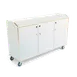 Forbes Industries 4882 Mobile Back Bar w/ (3) Locking Doors, 3-Sided Top - 72"W x 23"D x 40-1/2"H 1 image