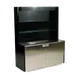 Forbes Industries 4883 Mobile Back Bar w/ (2) Stainless Steel Doors & (2) Shelf Top Section - 62"W x 23-1/2"D x 78"H 1 image
