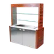 Forbes Industries 4885 Portable Mobile Back Bar w/ Stainless Steel Doors and Avonite Countertop - 62"W x 27-1/2"D x 78"H  1 image