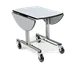 Forbes Industries 4959 Table 36" x 43" Oval Tilt‑Up, Lam.Top, Vinyl Edge Leaves, Casters Brakes Frame 1 image