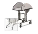 Forbes Industries 4960-WDS Service Table, 36"×43-1/2" Oval Top, Stainless Steel Frame, Tilt‑Up 1 image