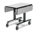 Forbes Industries 4971 Table, 35-1/2" x 39" Laminate Top, Epoxy Steel Frame, 2 Braked Casters 1 image
