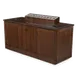 Forbes Industries 5751 Beverage Cart w/ 3-Section Enclosed Cabinet, (4) Doors, Avonite Top, Wood Veneer 1 image