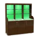 Forbes Industries 5873-ACRYLIC Luxe Series Mobile Back Bar w/  (3) Doors, (6) Glass Shelves 1 image